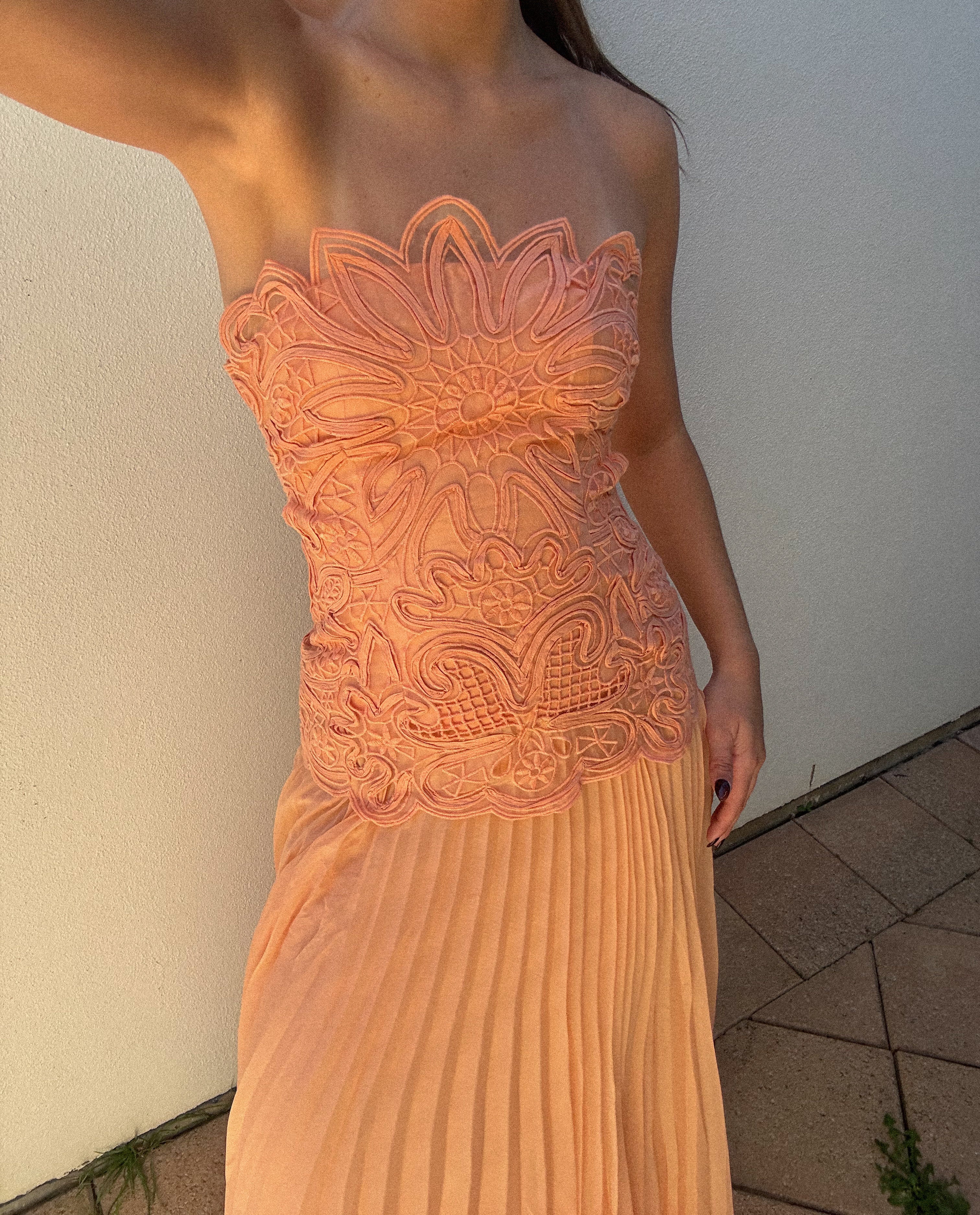 Blossom Maxi Dress in Orange