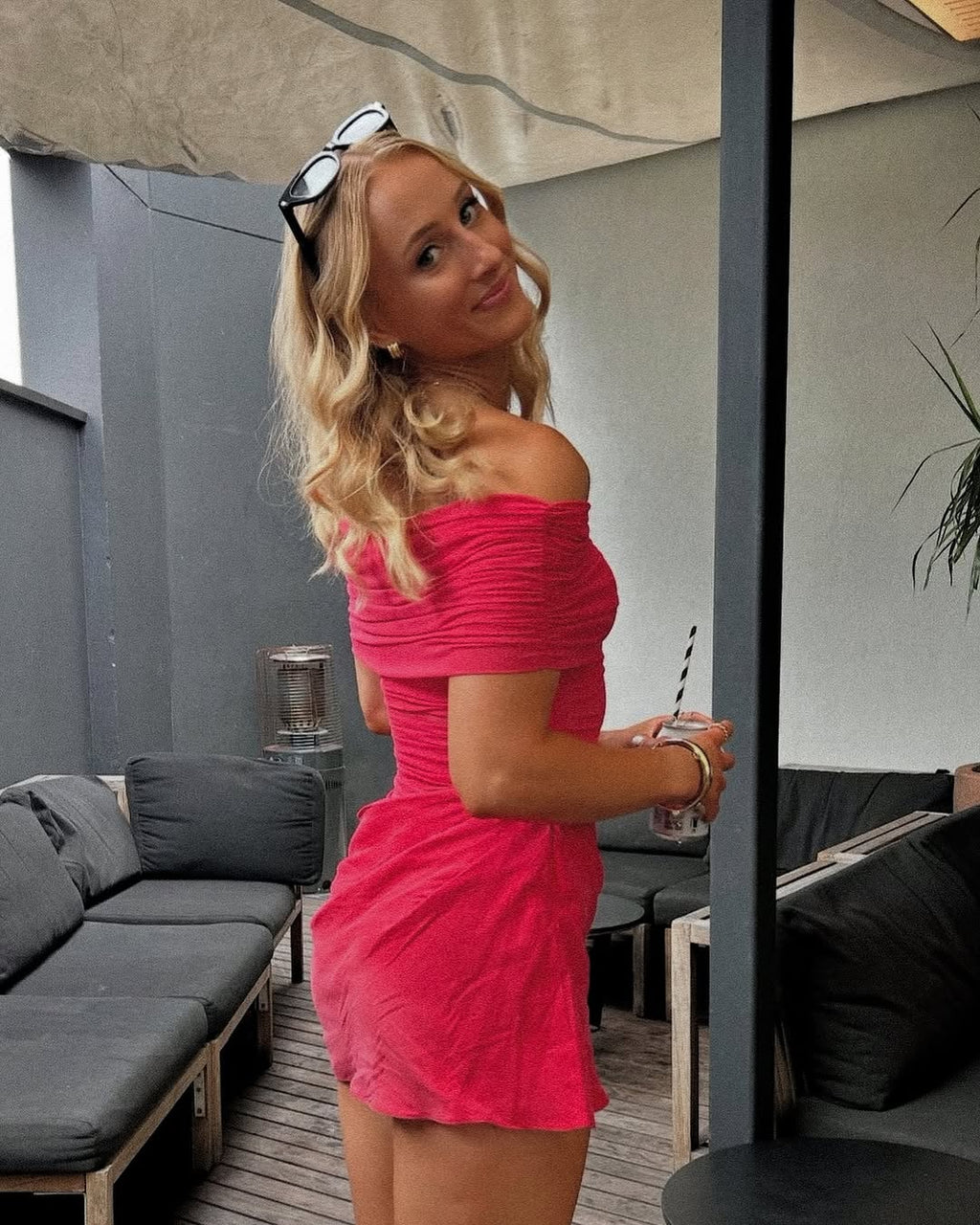 Nico Mini Dress In Red