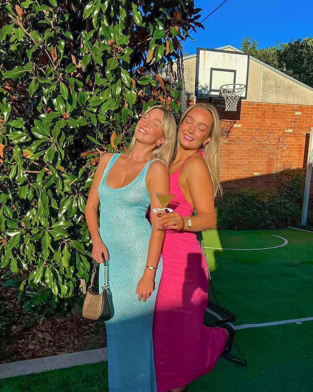 Ana Dress in Sequin Blue