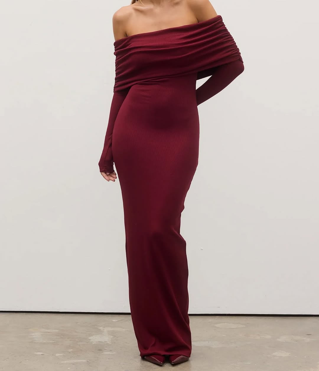 Alessandra Dress In Wine