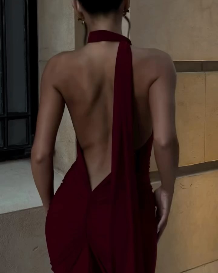 Constantina Dress In Wine