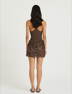 Ariel Dress in Brown