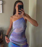 Flor Dress in purple