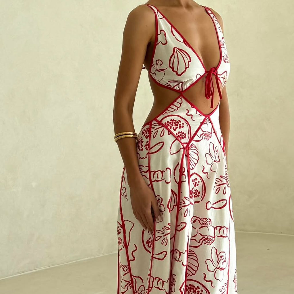 Eliska Dress In Red