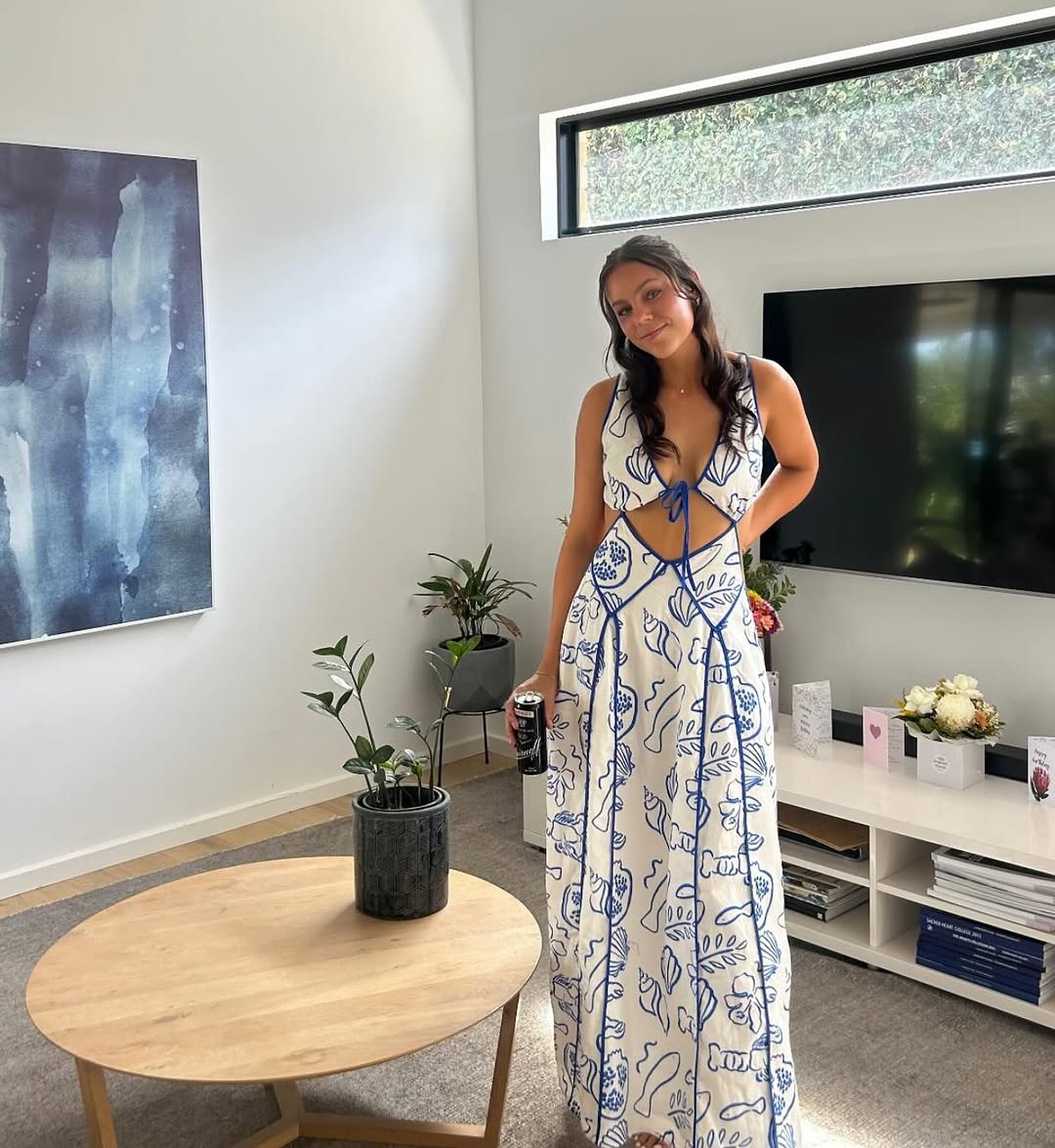 Eliska Dress in Blue