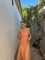 Blossom Maxi Dress in Orange
