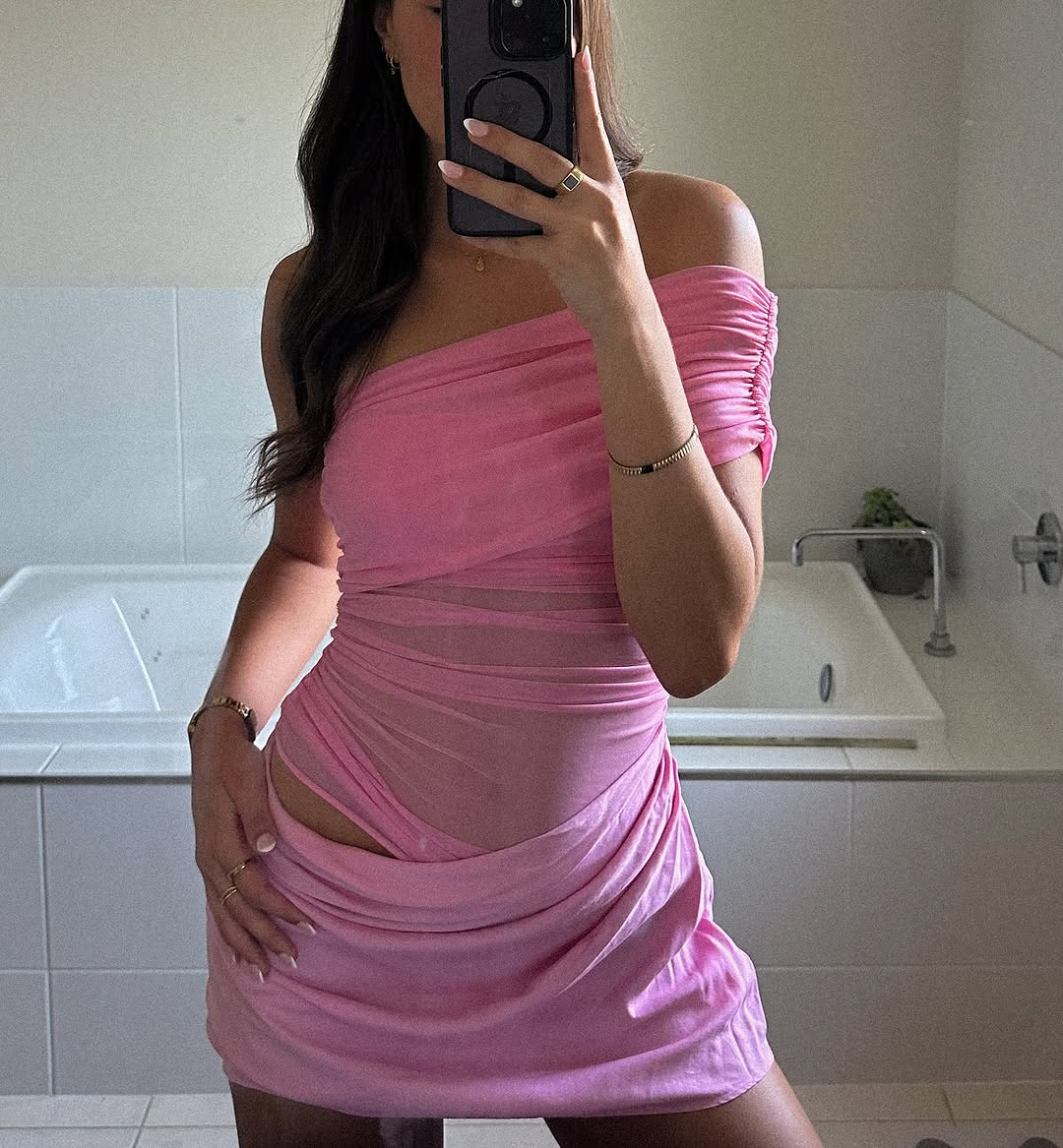 Nico Mini Dress In Pink