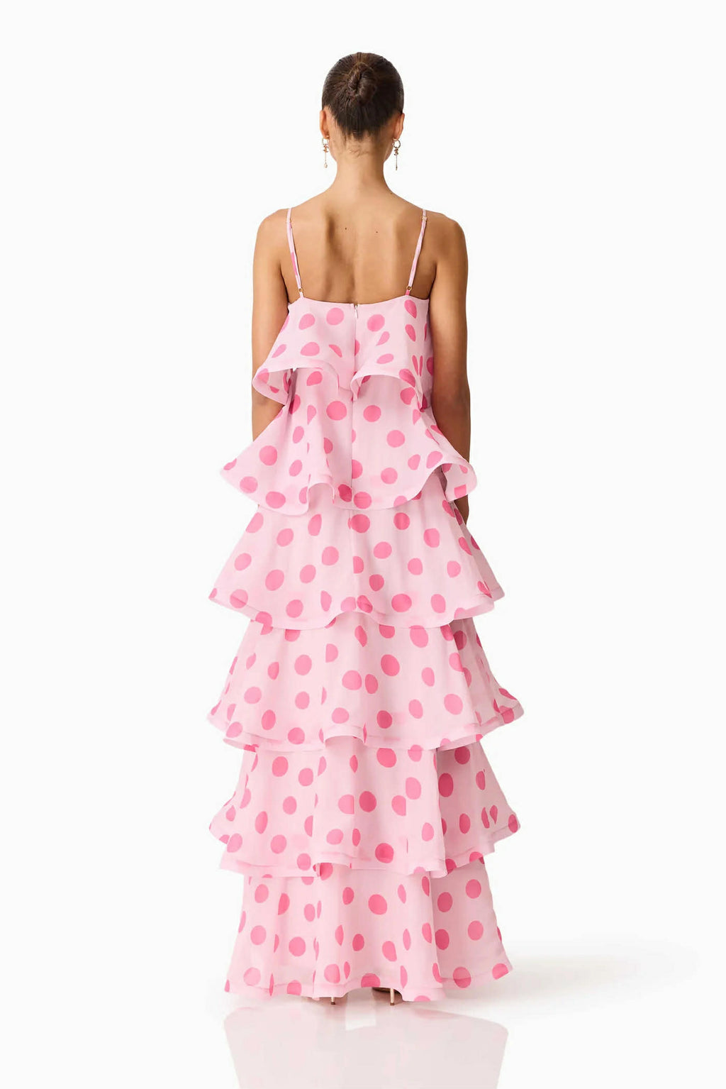 Sola Tiered in Polkadot Pink