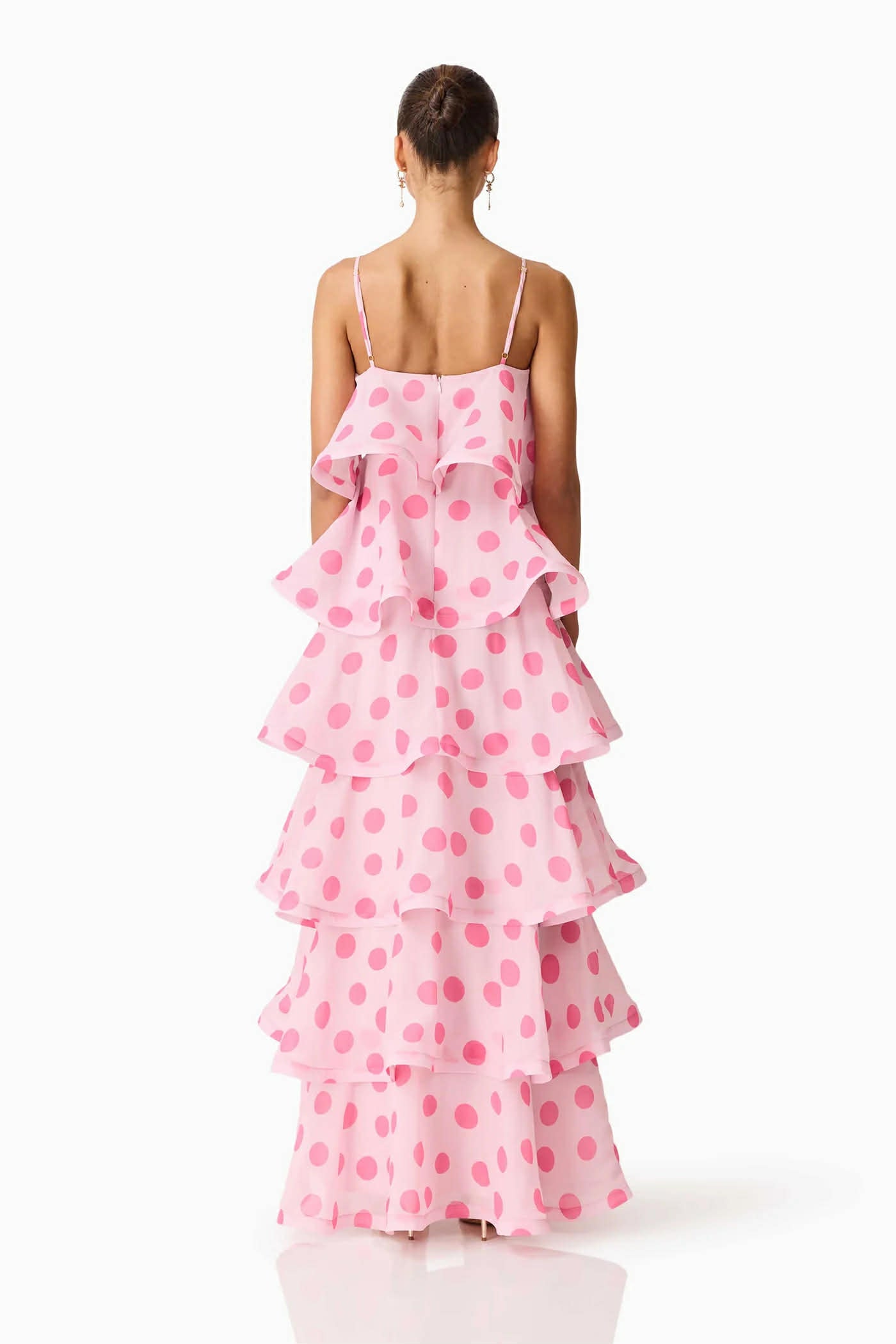 Sola Tiered in Polkadot Pink