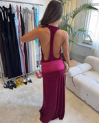 Serena Dress in Ruby