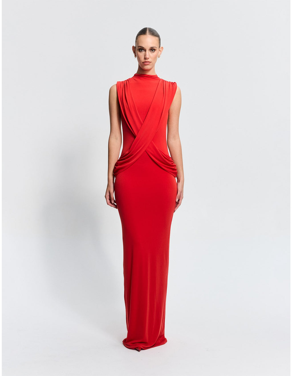 Avalon Maxi Dress in Red