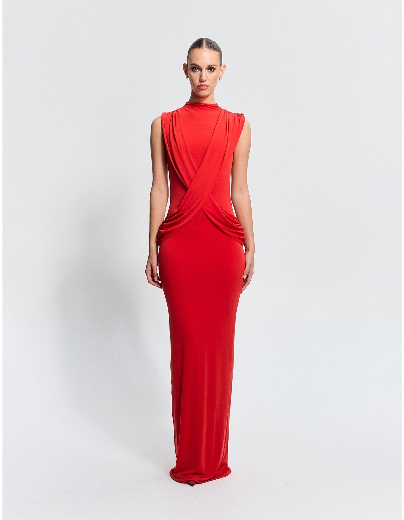 Avalon Maxi Dress in Red