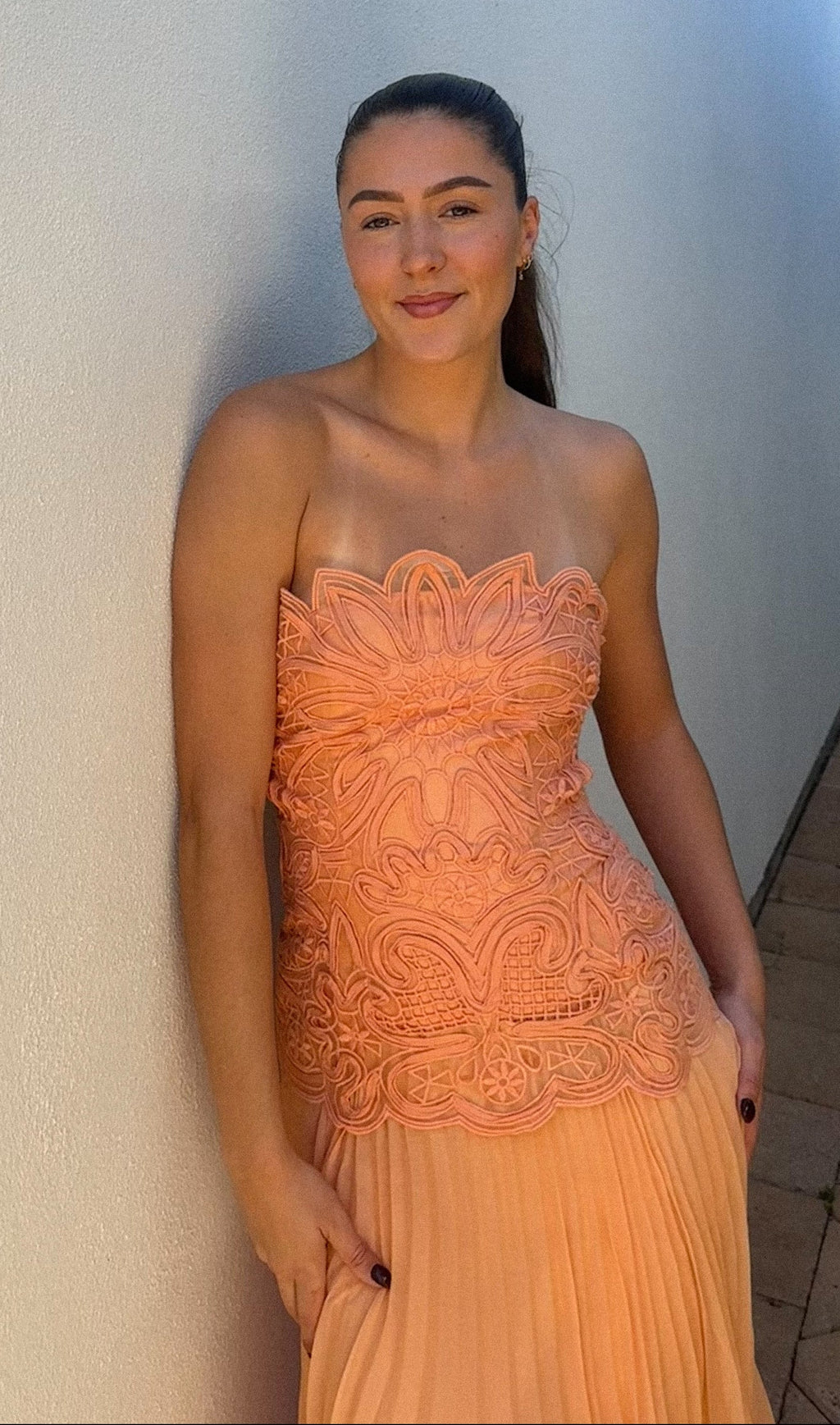 Blossom Maxi Dress in Orange