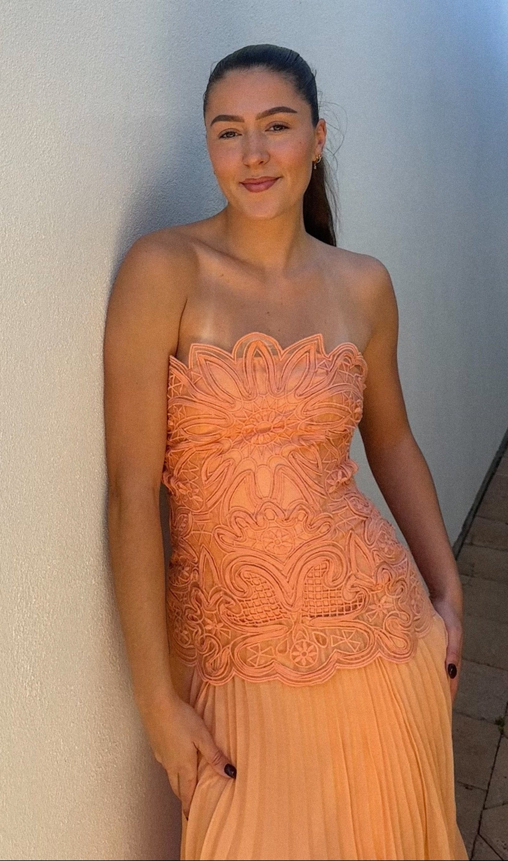 Blossom Maxi Dress in Orange