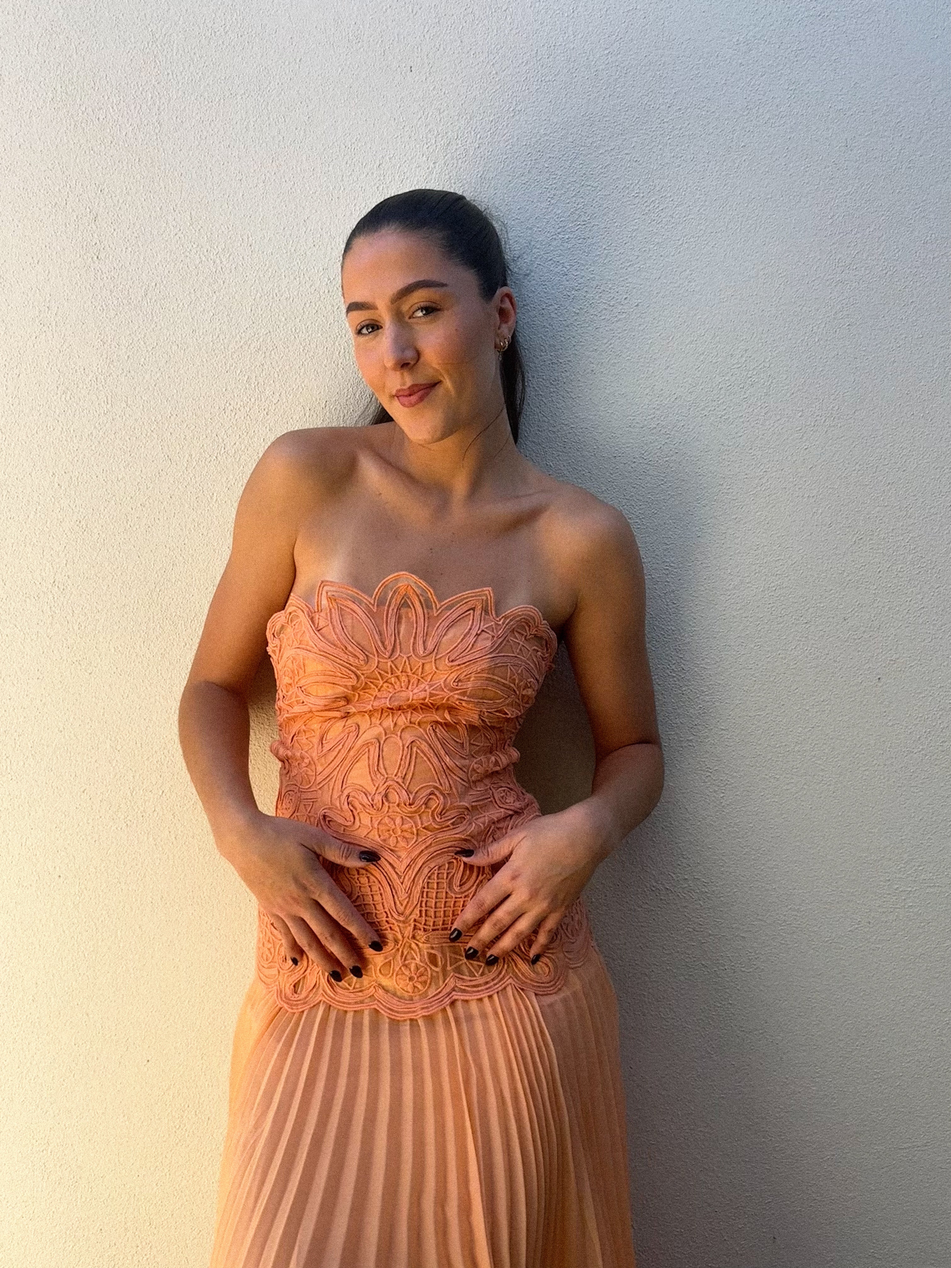Blossom Maxi Dress in Orange