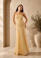 Blossom Maxi Dress in Yellow