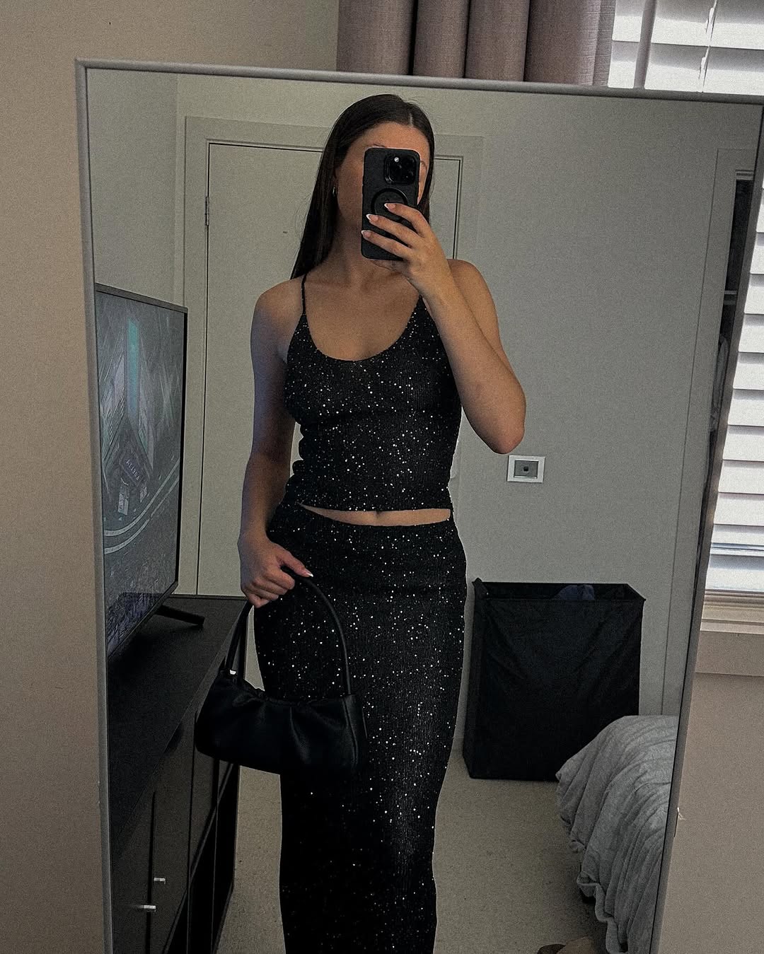 Sequin Set in Black