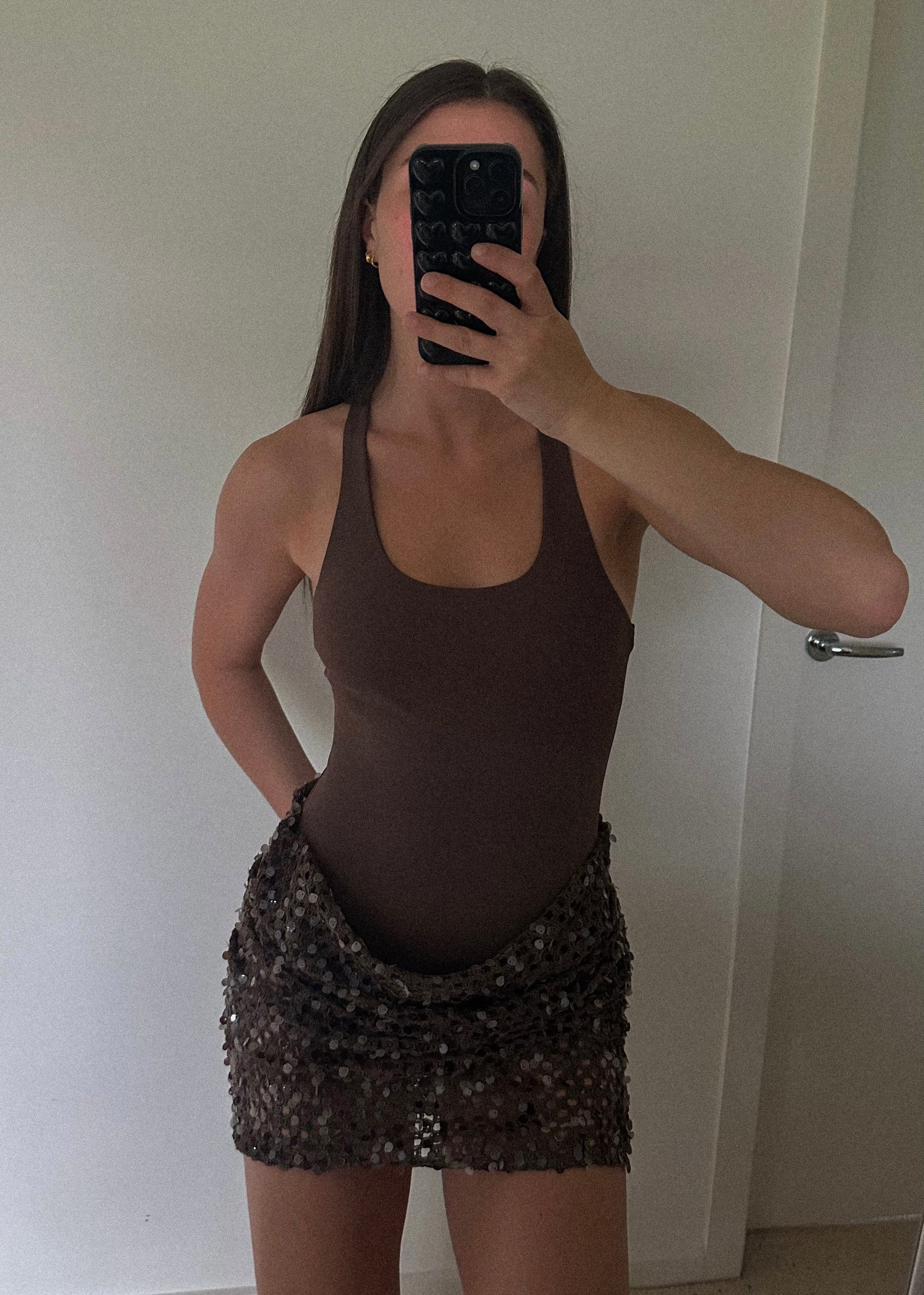 Ariel Dress in Brown