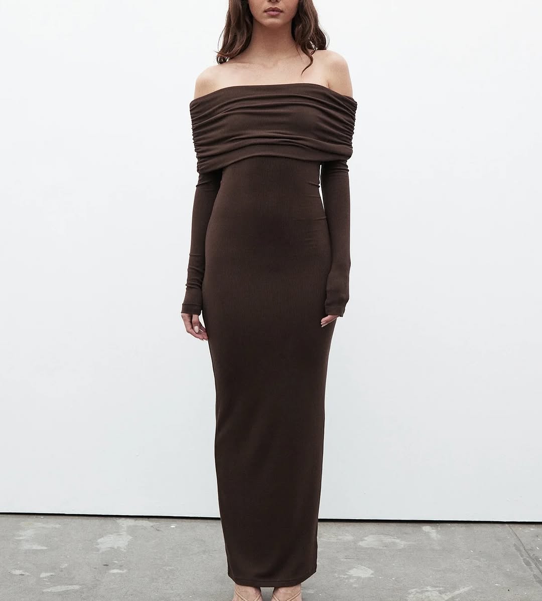 Alessandra Dress In Brown