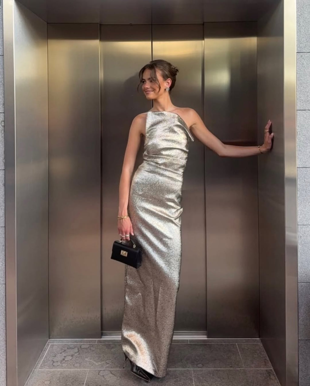 Tacoma Dress in Champagne