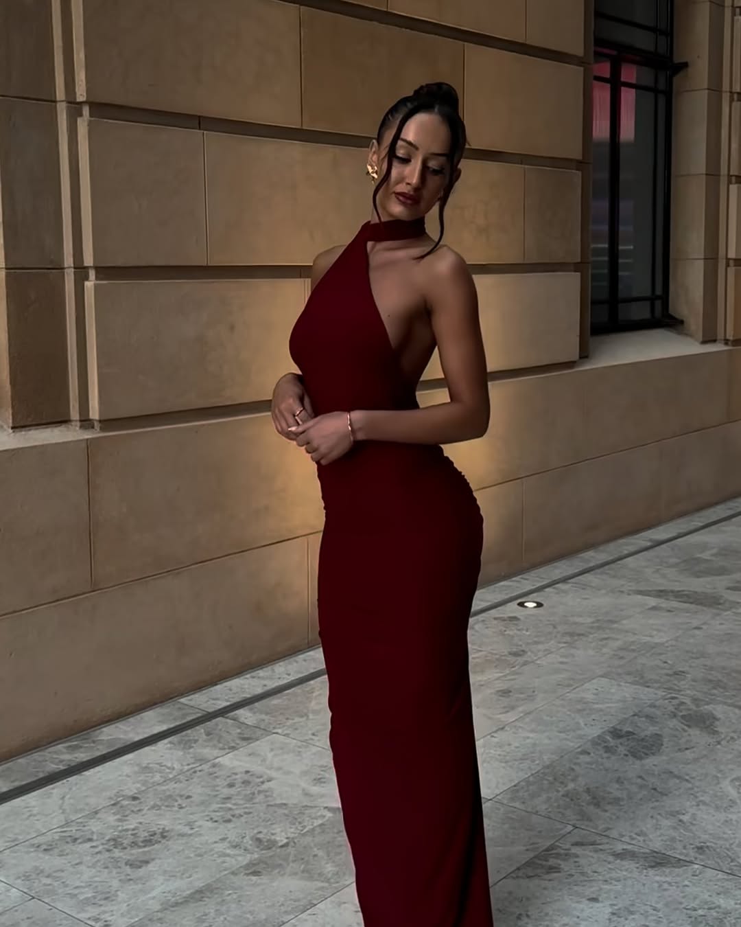 Constantina Dress In Wine