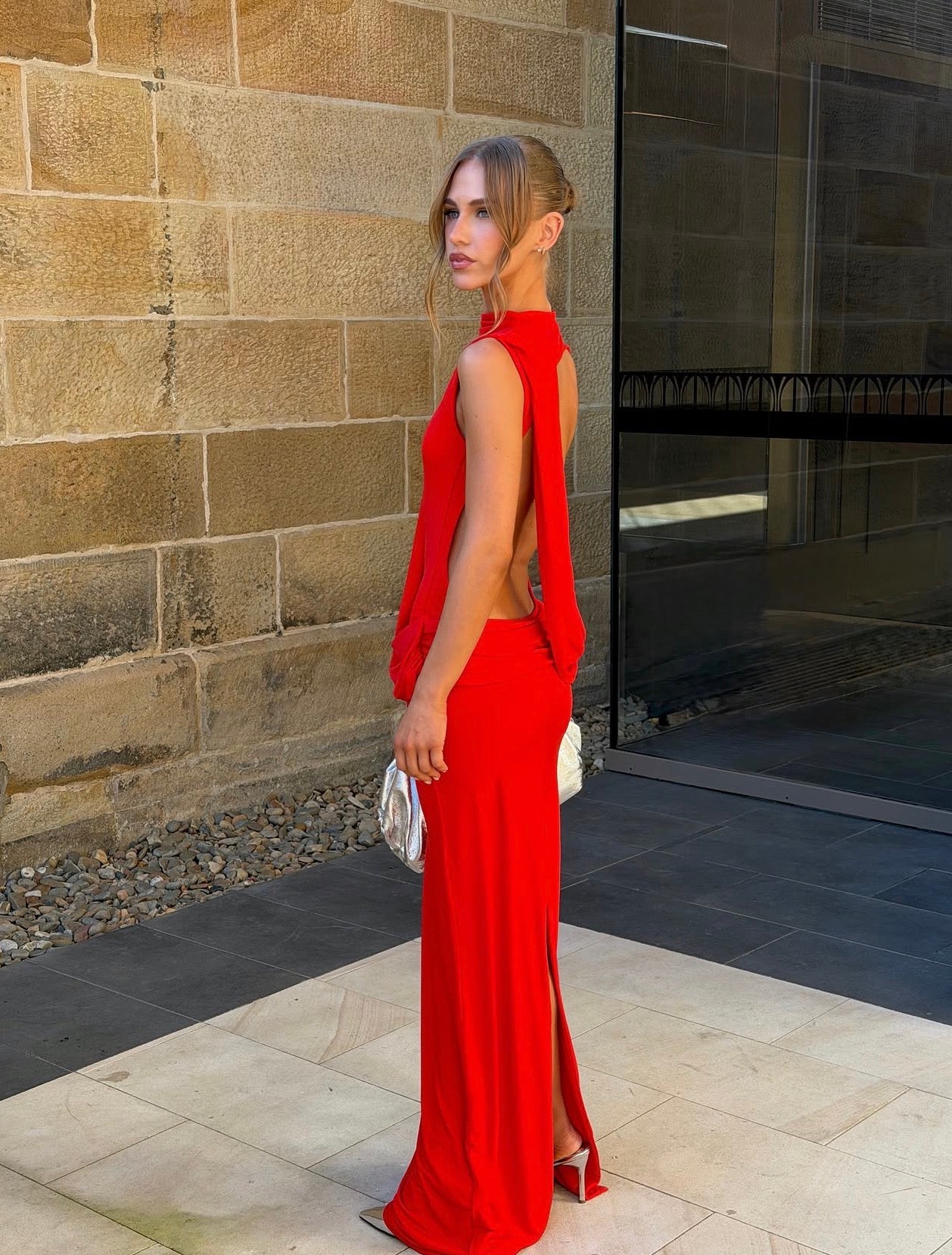 Avalon Maxi Dress in Red