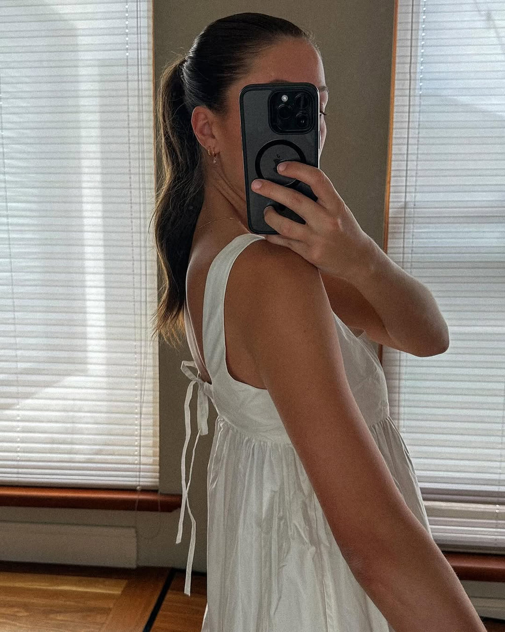 Puff Tiered White Maxi