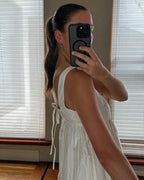 Puff Tiered White Maxi