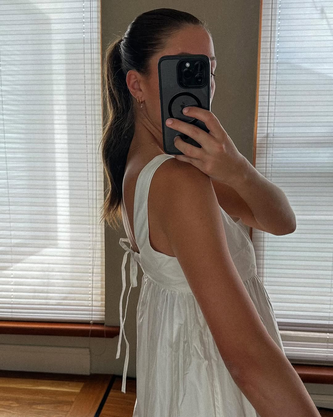 Puff Tiered White Maxi