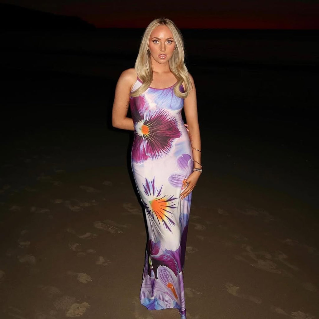 Indigo Blossom Dress