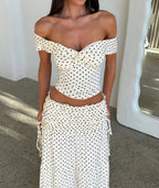 Denali set in Cream Polka