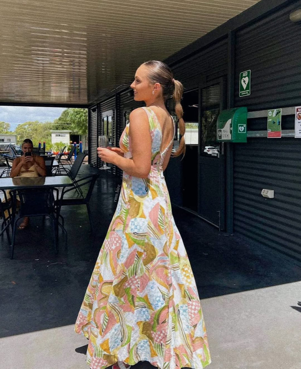Wavy Maxi in Swirl Check