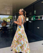 Wavy Maxi in Swirl Check