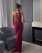 Constantina Dress In Wine