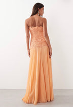 Blossom Maxi Dress in Orange