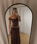 Denali Set In Brown Polka