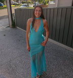 Jasmine Dress In Aqua