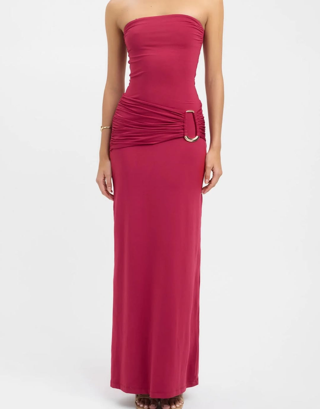 Torin Dress In Beet Red