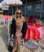 Mesh Leopard Dress