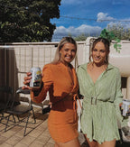 Orange Blazer Set