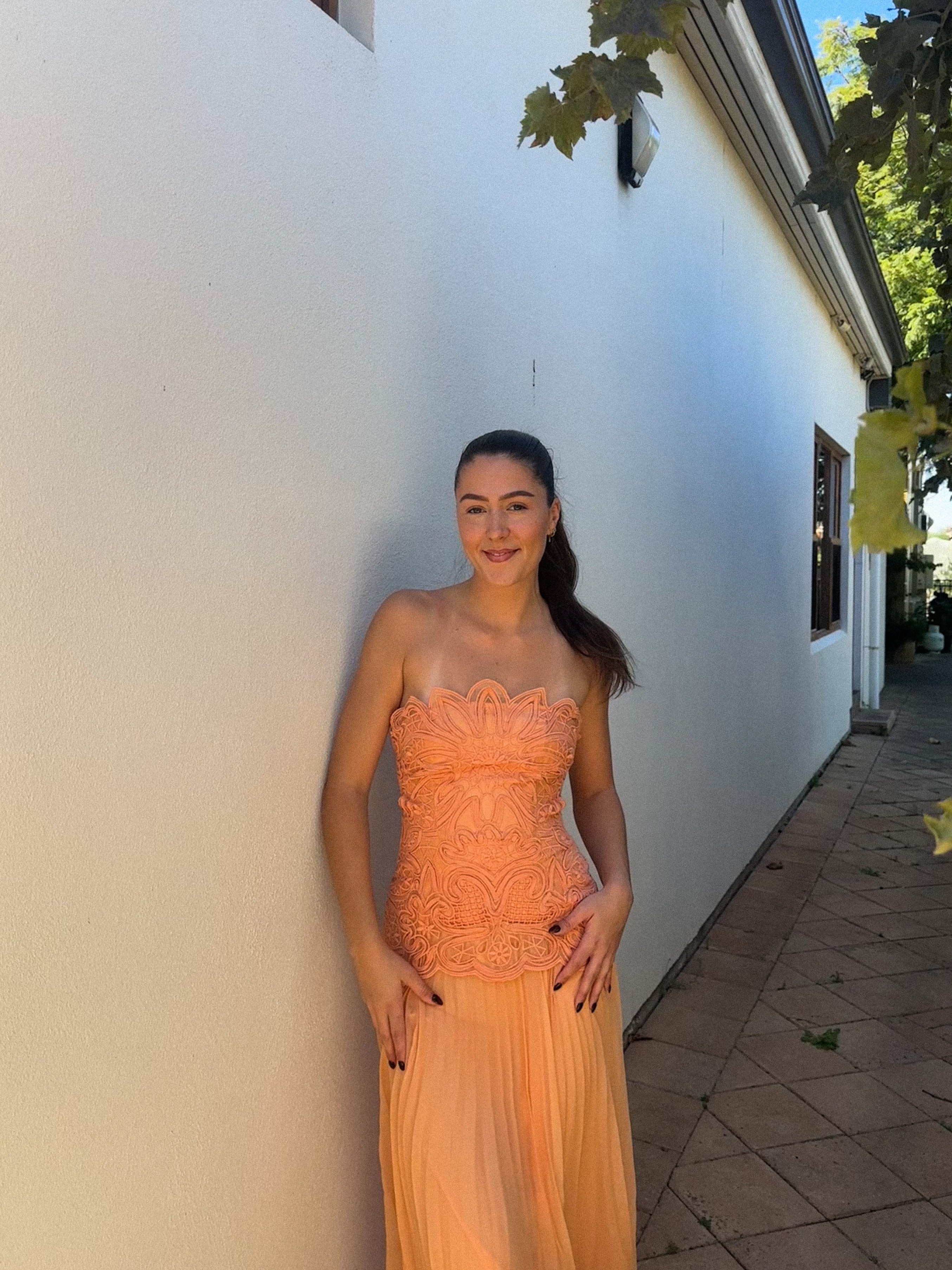 Blossom Maxi Dress in Orange