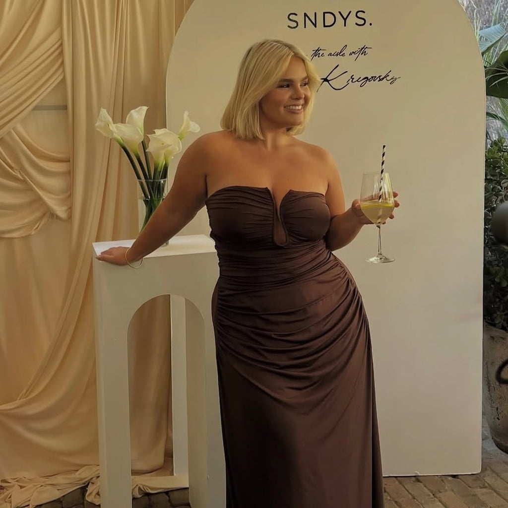 Lilana Dress In Brown