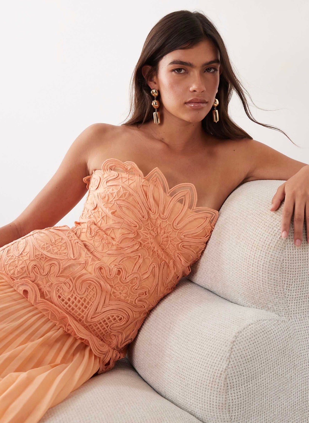 Blossom Maxi Dress in Orange