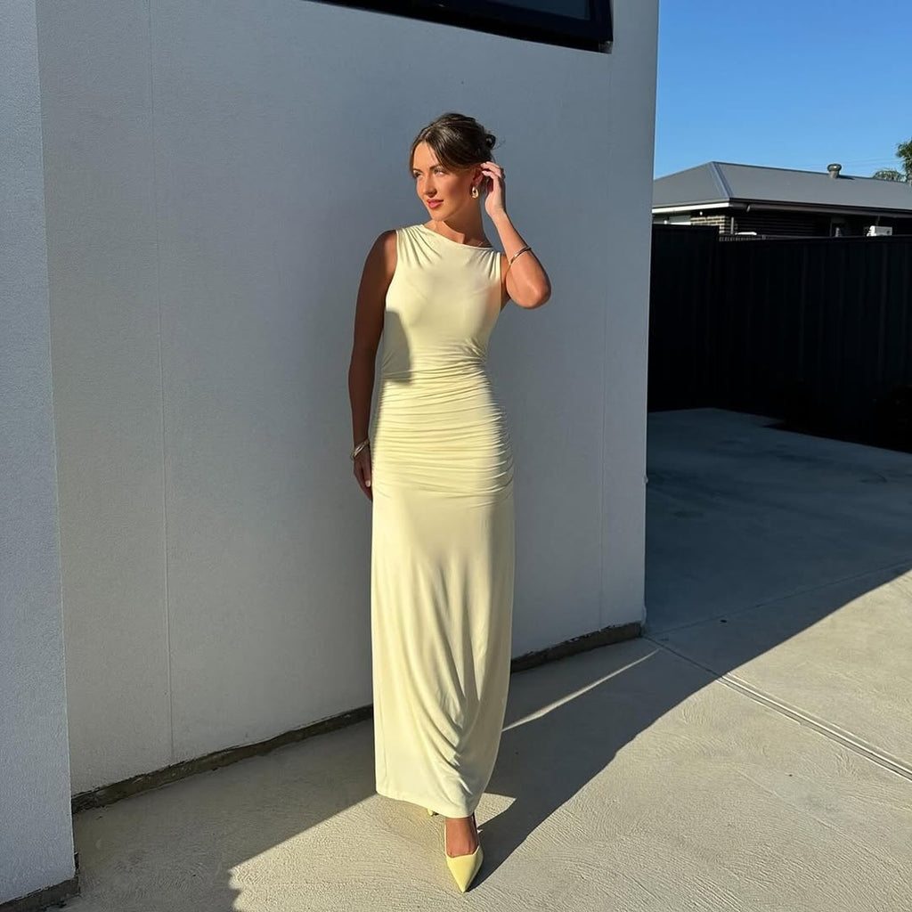 Alannah Dress in Yellow