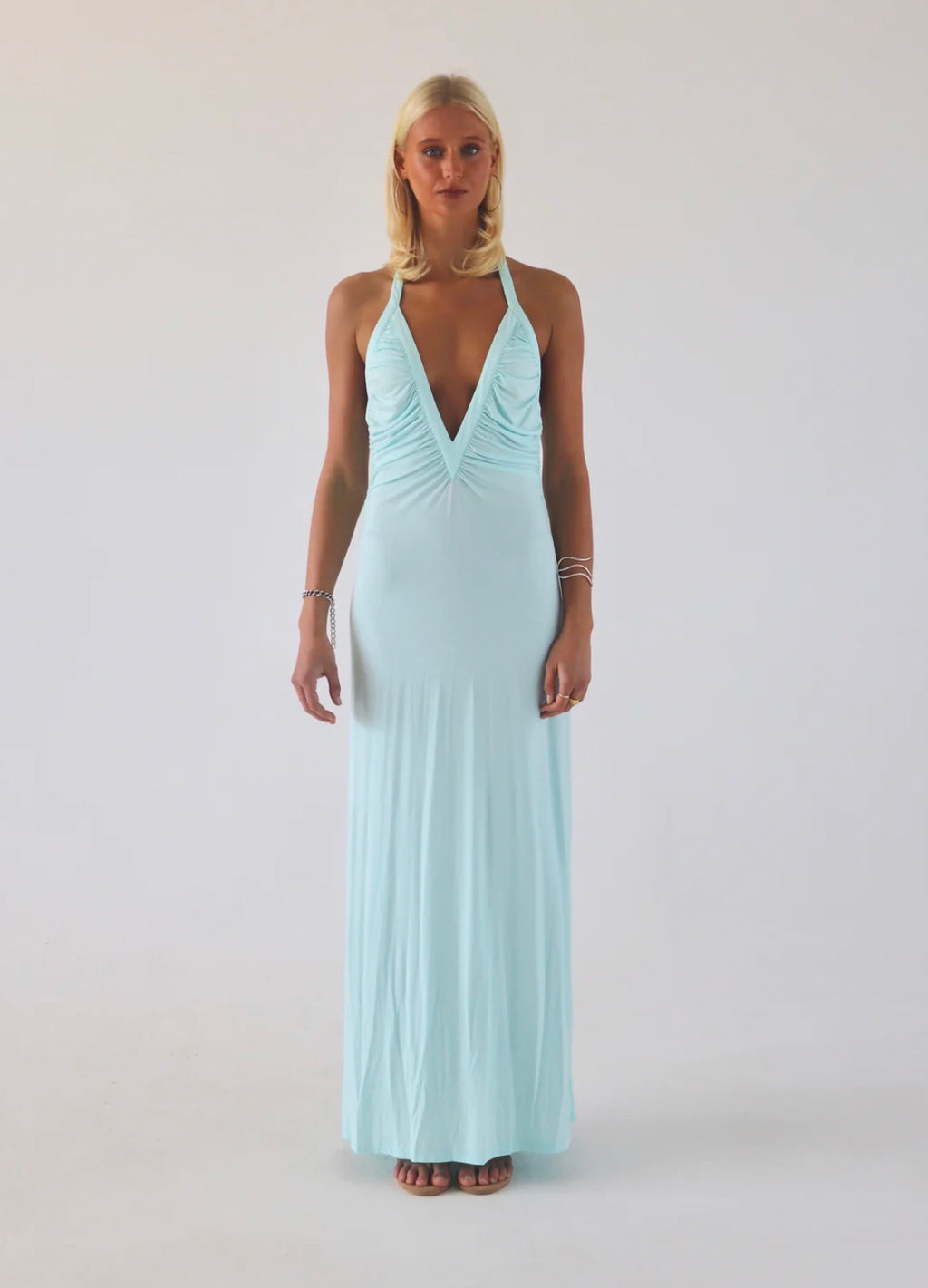 Angelina Maxi Dress Aqua