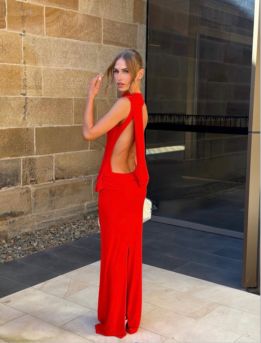 Avalon Maxi Dress in Red