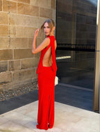 Avalon Maxi Dress in Red