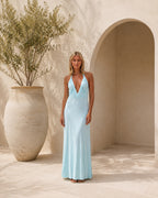 Angelina Maxi Dress Aqua