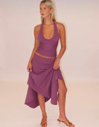 Yasmin set in Plum