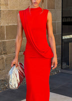 Avalon Maxi Dress in Red